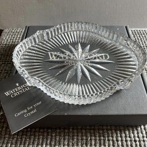 Vintage Waterford Crystal Accent Tray Dish Plate 8"